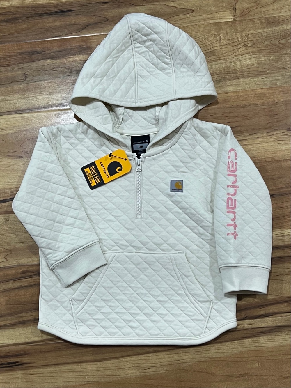 Carhartt Quilted Hooded Half-Zip Sweatshirt, New